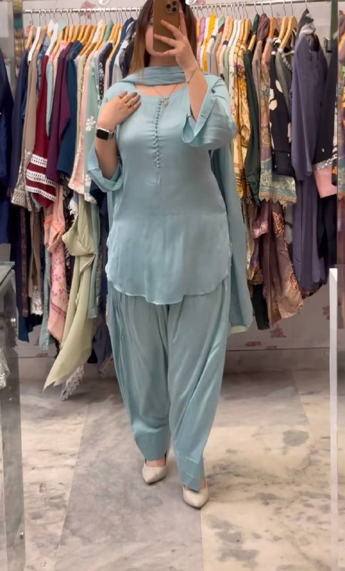 Timeless Grace: Plain Farshi Salwar Sets in Luxe Shades
