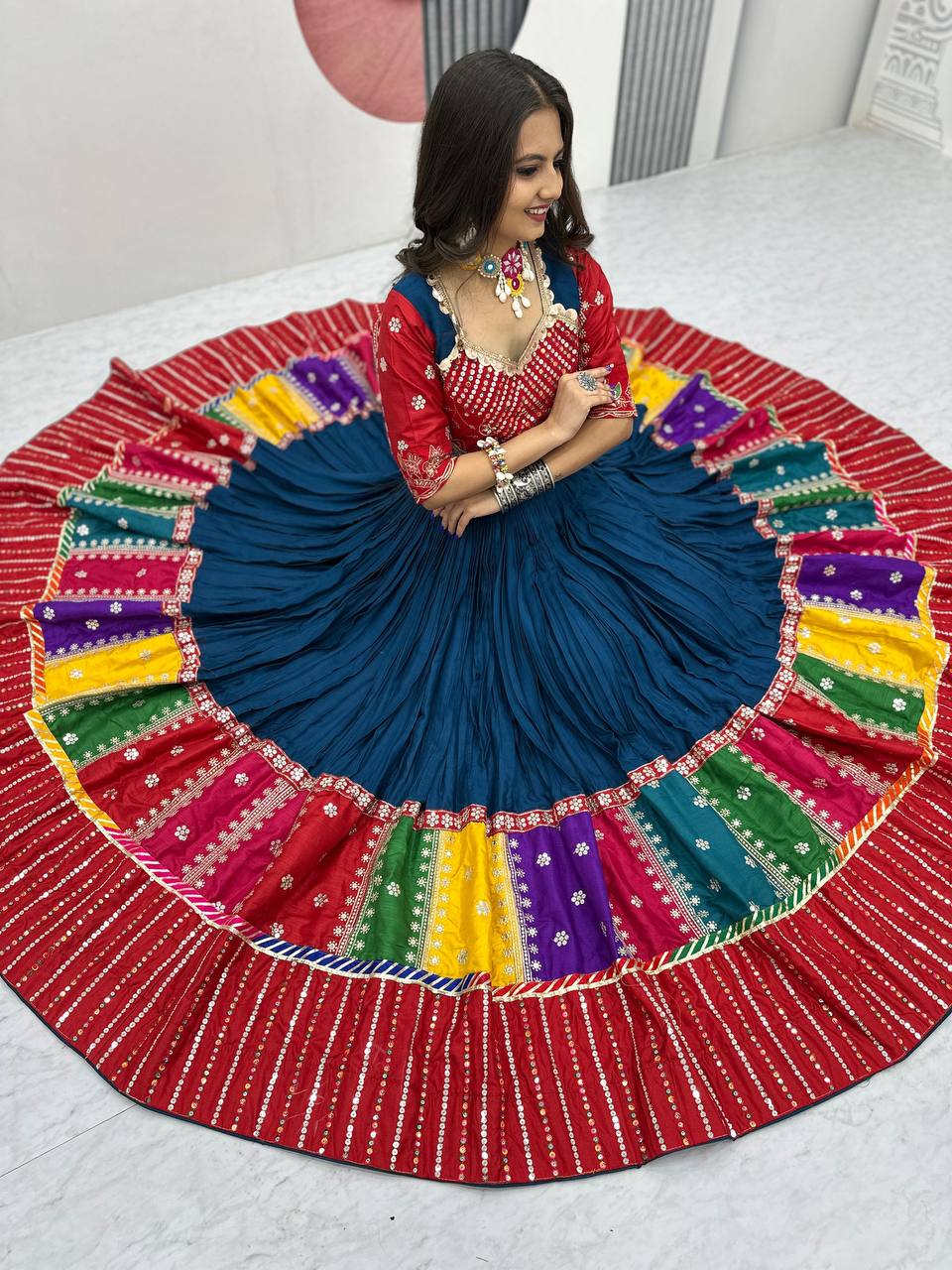 Ruhani Navratri Special Pure Cotton Lehenga Choli