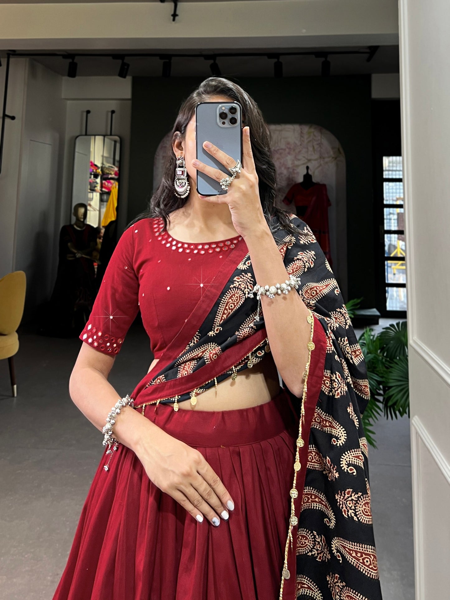 Preksha beautifully printed pure cotton lehenga choli