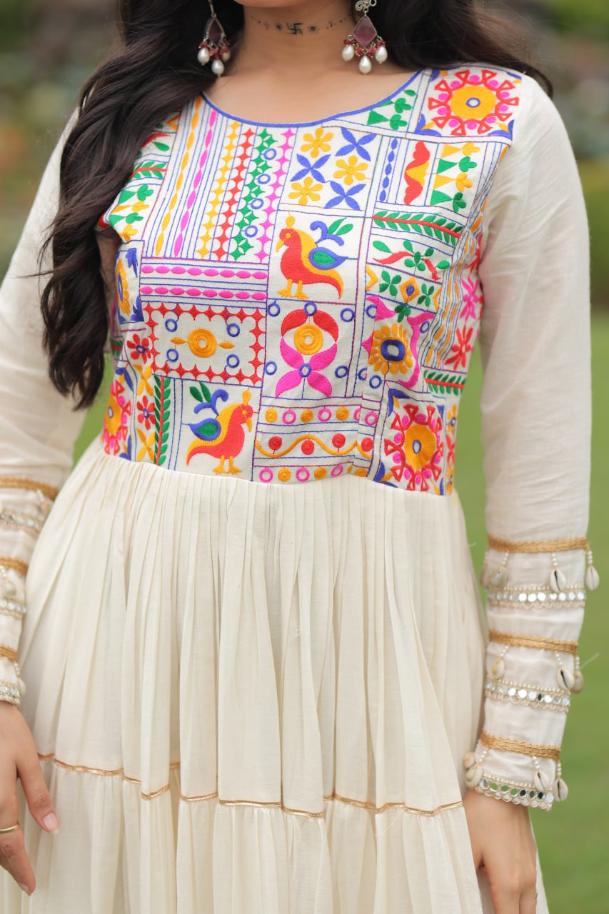 Sanvi's Whirling Eleganc Traditional Anarkali Gown