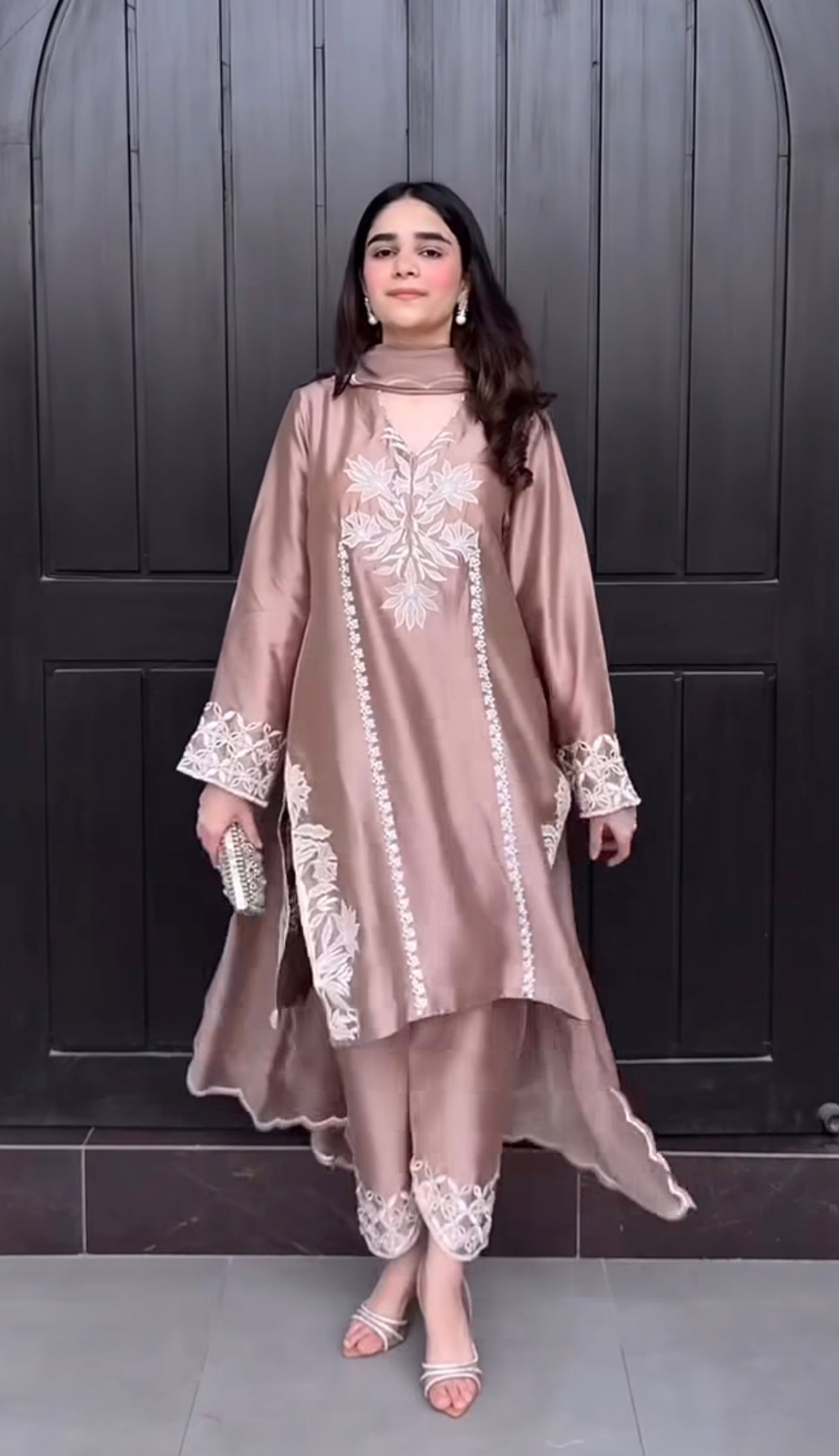 Pearl Blush Embroidered Set