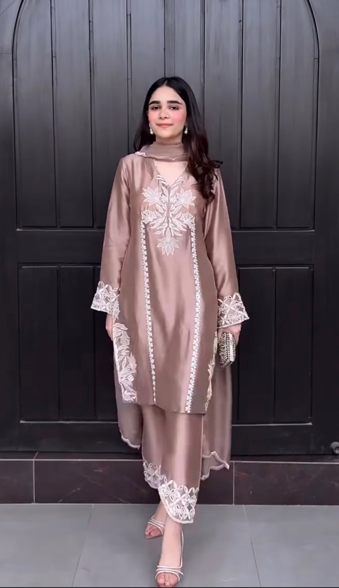 Pearl Blush Embroidered Set