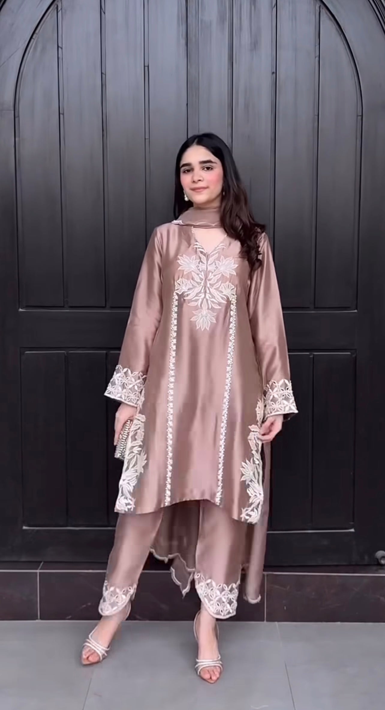 Pearl Blush Embroidered Set