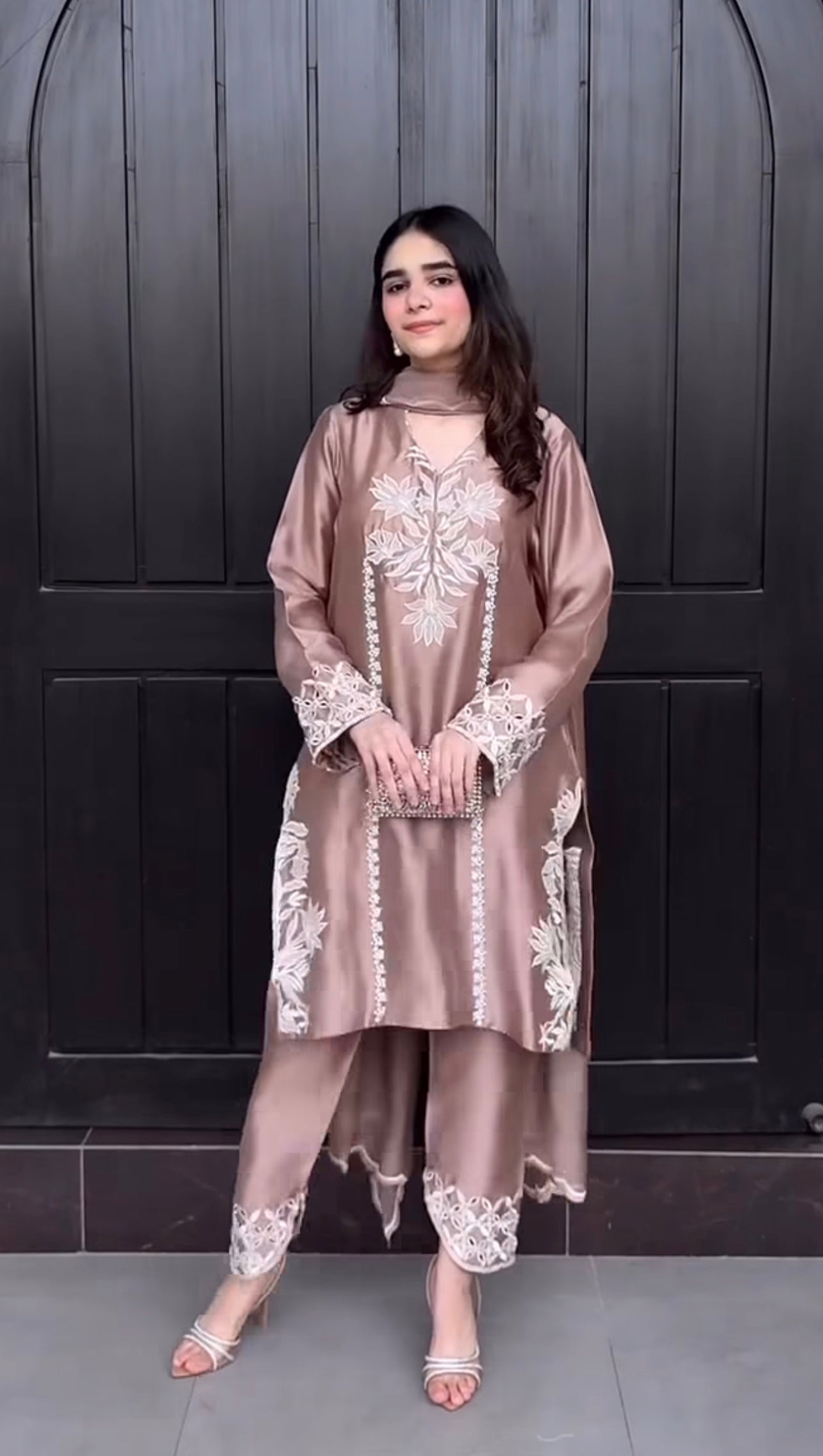 Pearl Blush Embroidered Set