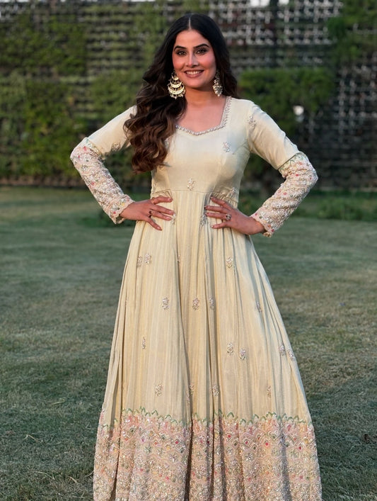 Dazzling Aura Pastel Anarkali