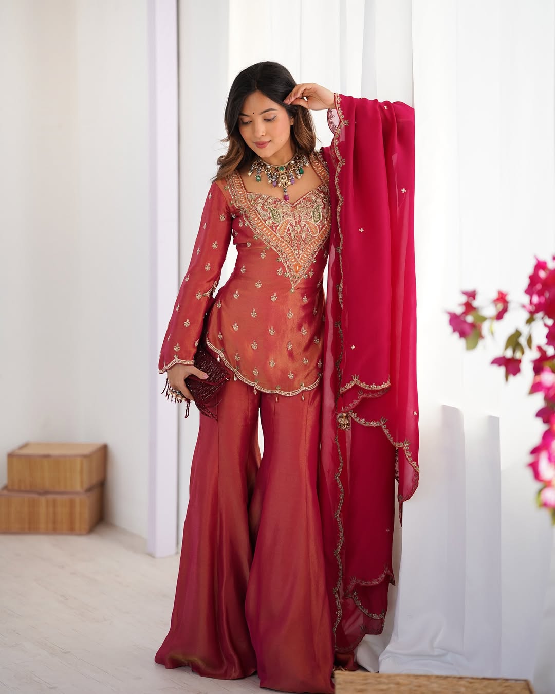 Zardosi Glamour Sharara Set