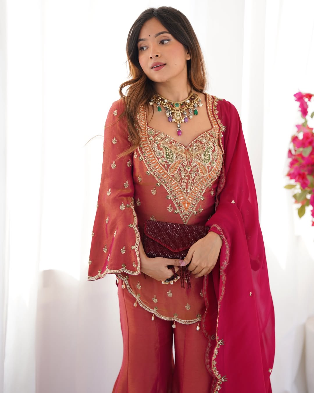 Zardosi Glamour Sharara Set