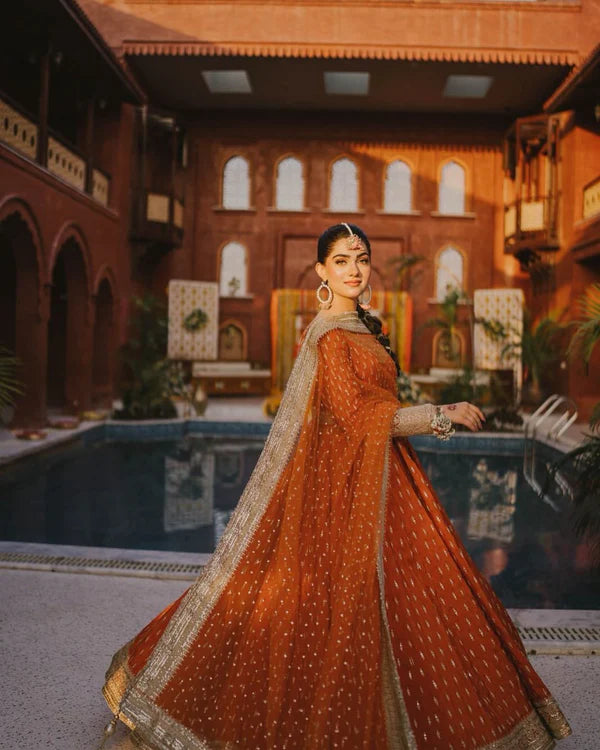 Mehr-e-Gul Sunshine Yellow Ethnic Gown