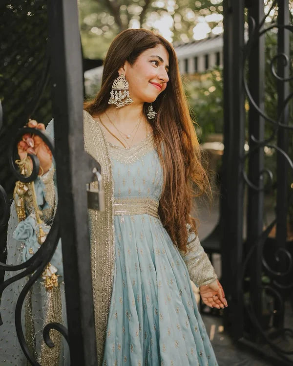 Mehr-e-Gul Sunshine Yellow Ethnic Gown