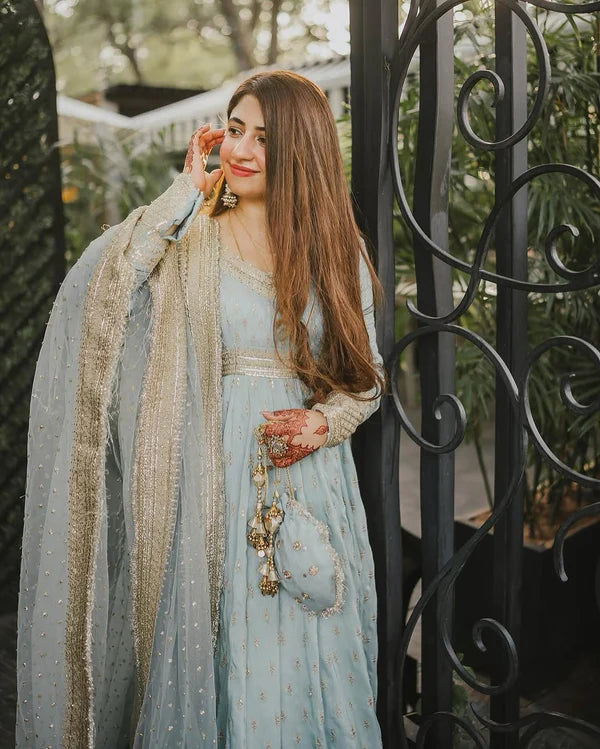 Mehr-e-Gul Sunshine Yellow Ethnic Gown