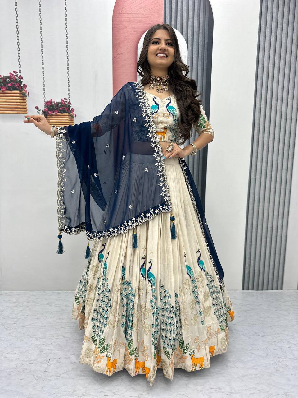 Flares of Grace A Celebration of Beauty in Lehenga Choli Ensembles