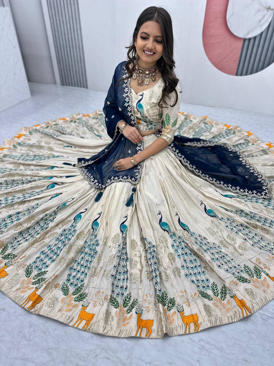 Flares of Grace A Celebration of Beauty in Lehenga Choli Ensembles