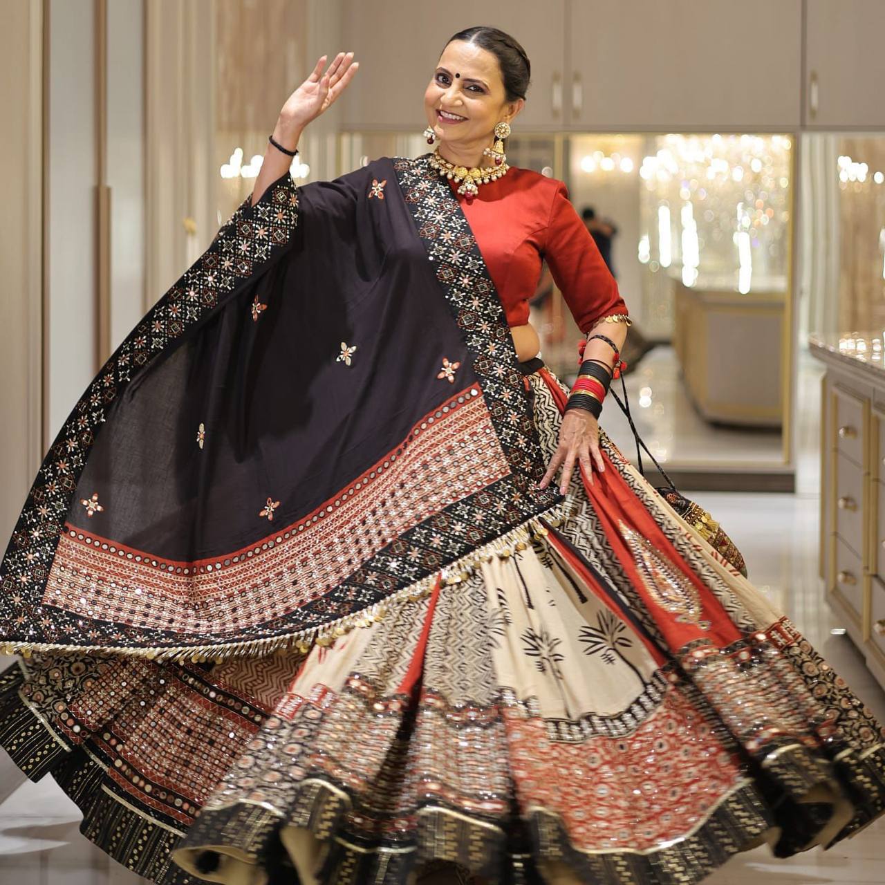 Rhea Raas Dance of Devotion Lahenga Choli