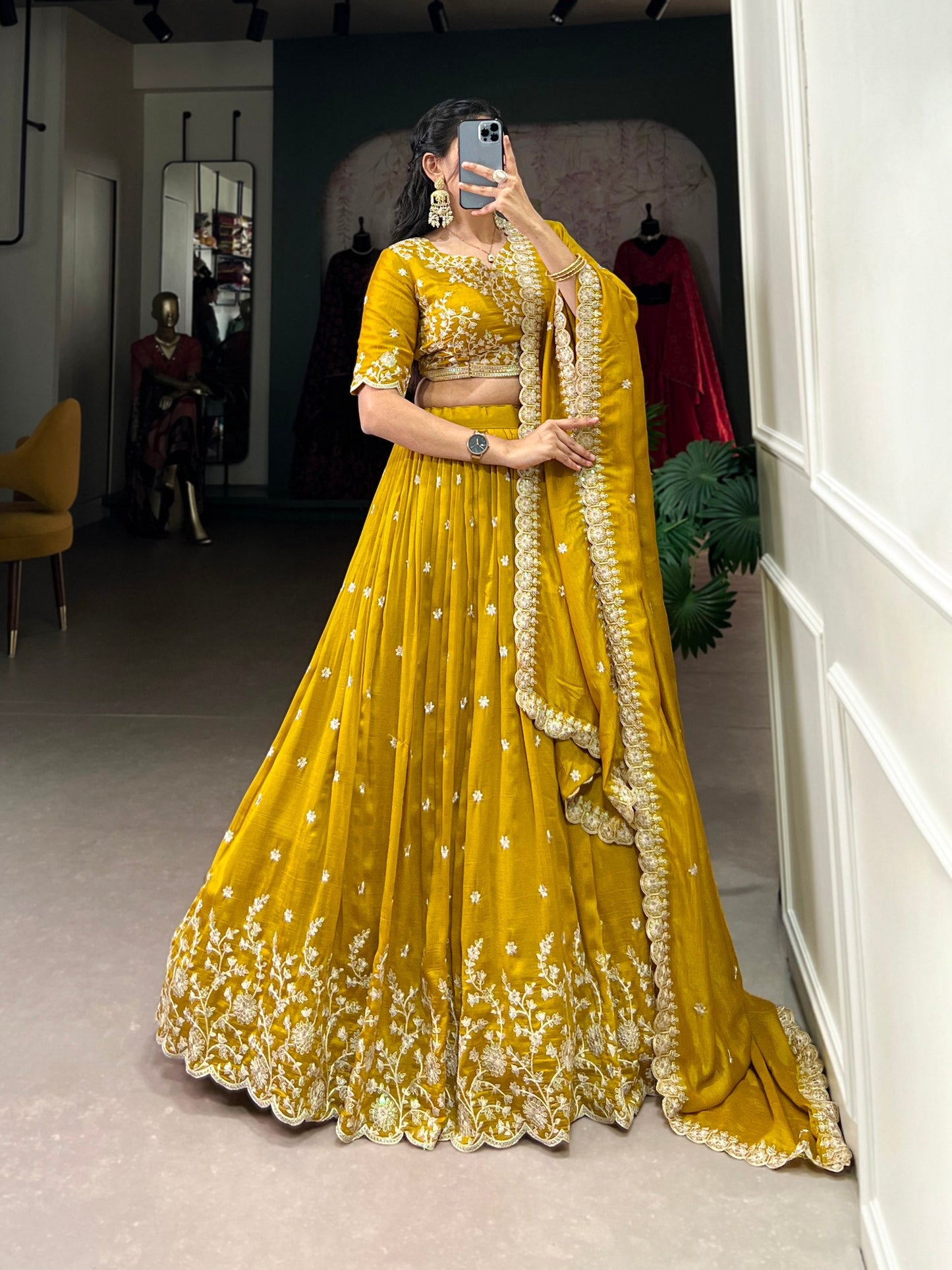 The Majestic Bride A Gown of Zari Magic and Graceful Charm