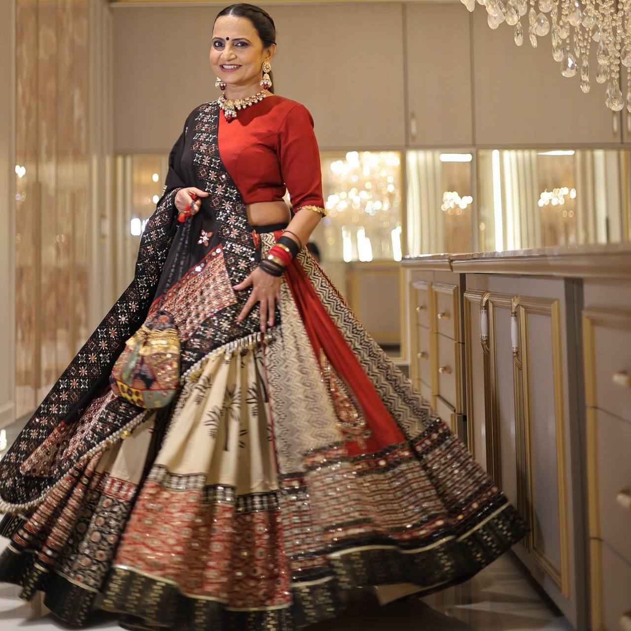 Rhea Raas Dance of Devotion Lahenga Choli