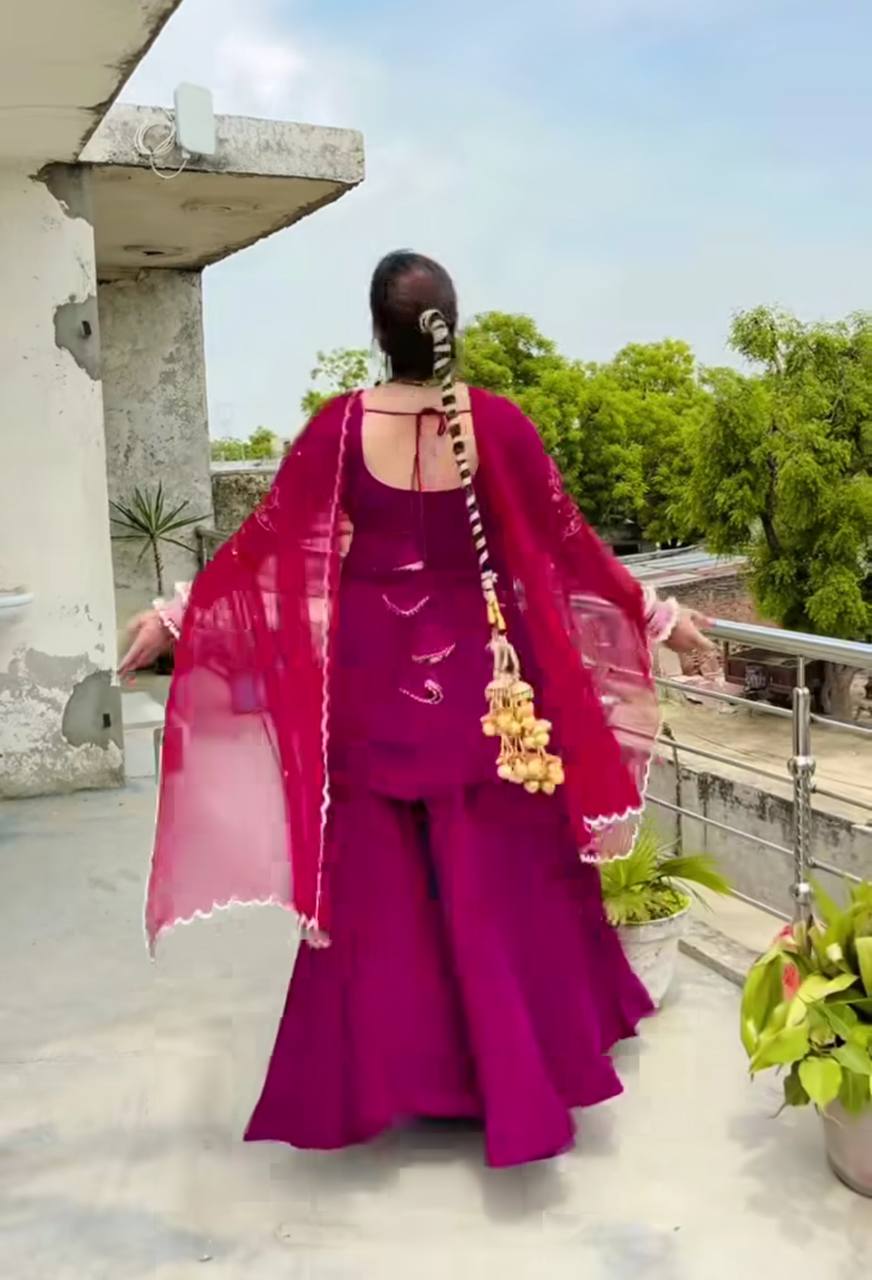 Royal Radiance Luxurious Designer with Timeless Appeal Gharara Set