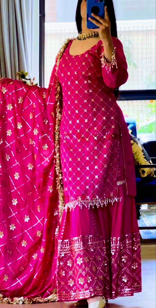 Royal Radiance  Luxe Sharara Set