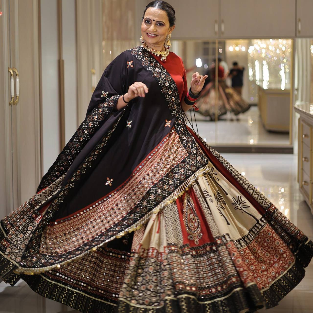 Rhea Raas Dance of Devotion Lahenga Choli