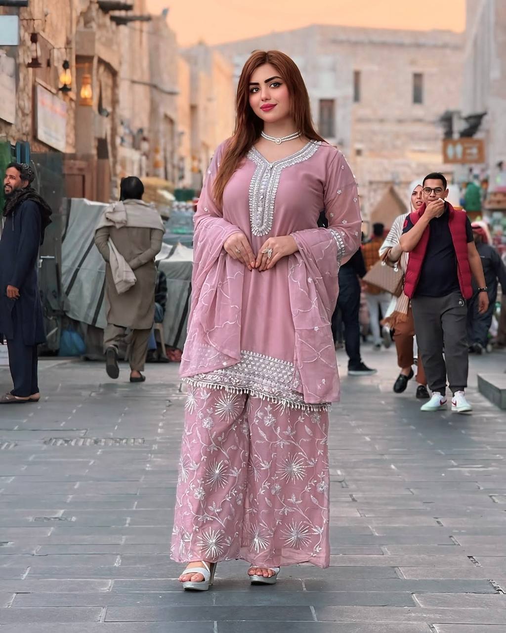 Sunehri Sitara: A Golden Glow in Ornate Sharara Attire