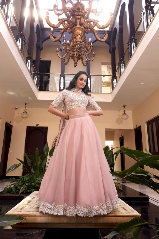 Gulabo Gaze Blush Pink Dream Lehenga Set