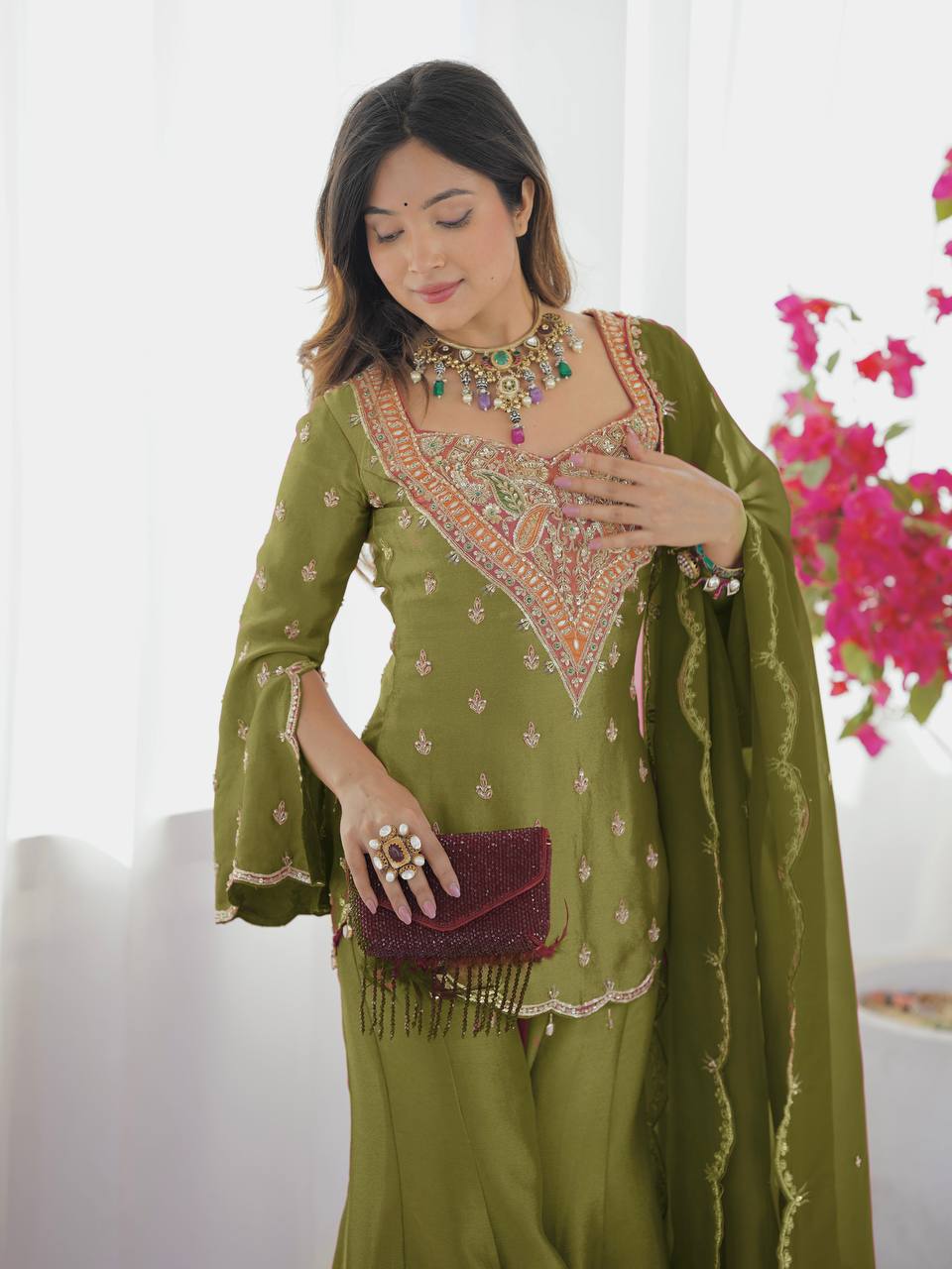 Zardosi Glamour Sharara Set