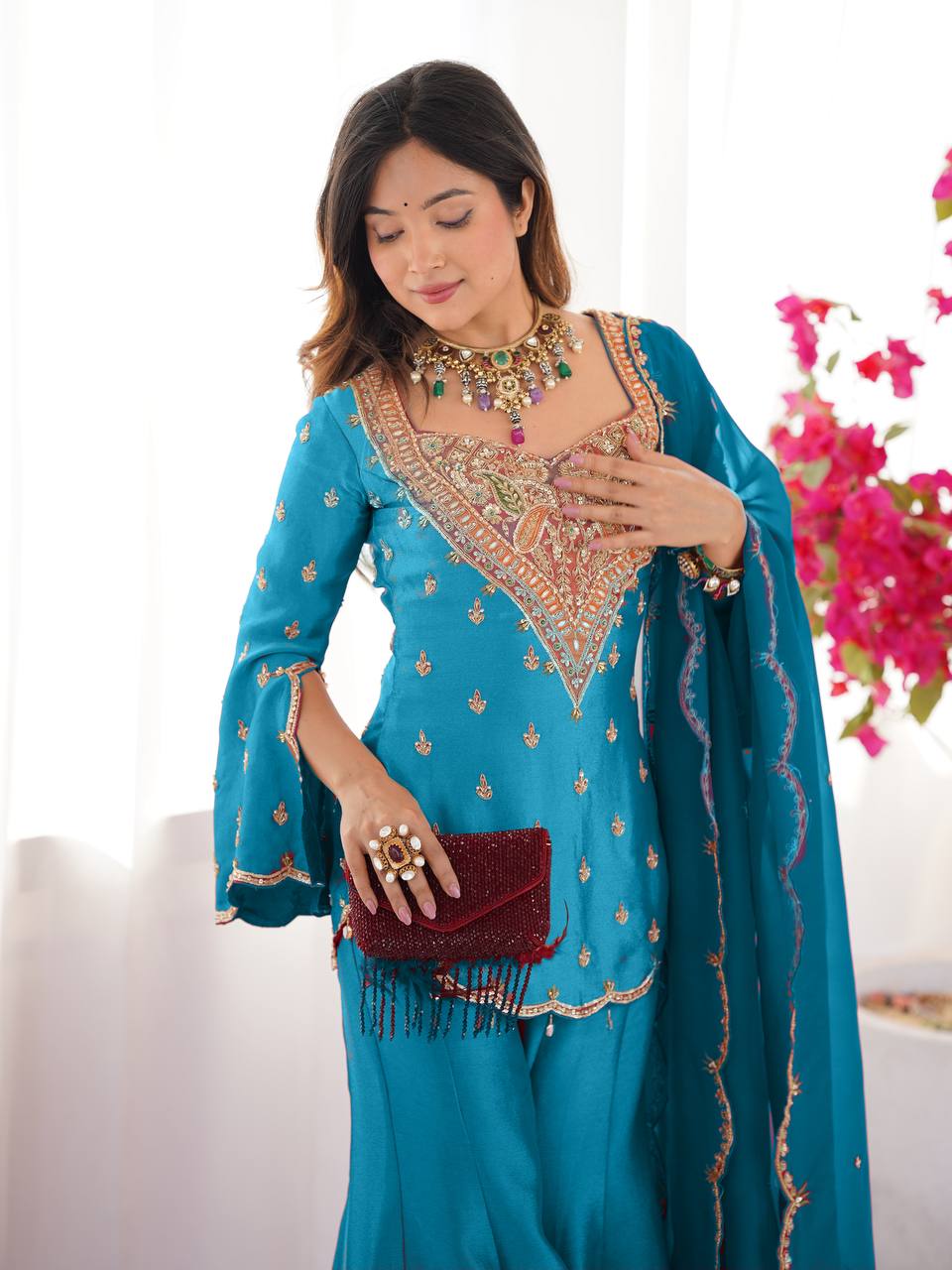 Zardosi Glamour Sharara Set
