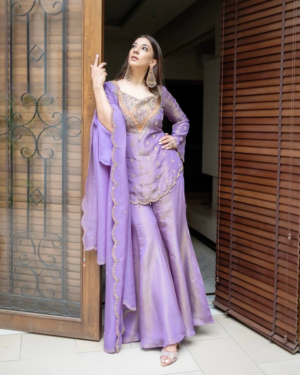 Zardosi Glamour Sharara Set