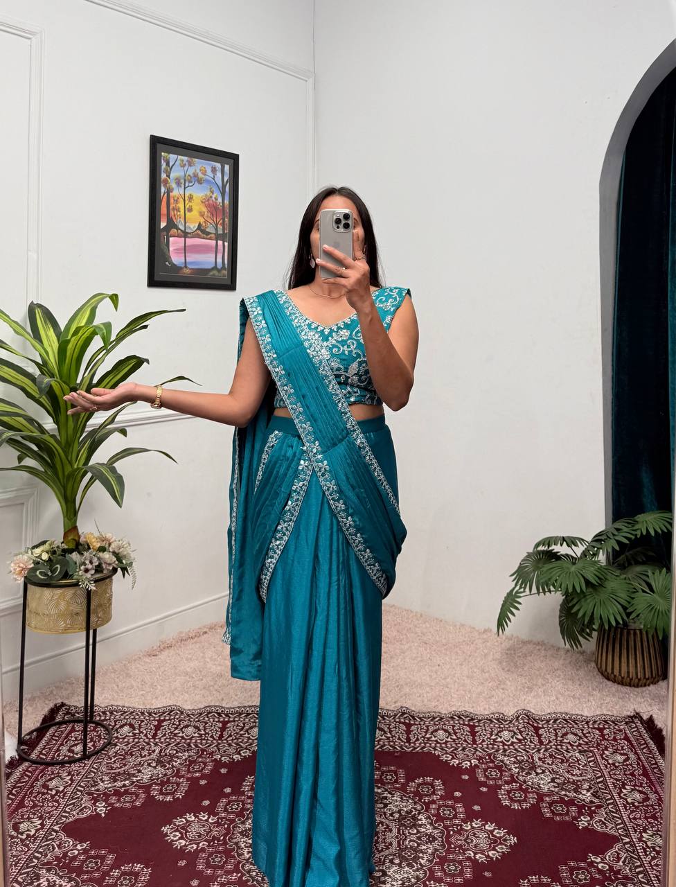 From Tradition to Trend The Evolution of the Shrug Saree Ensemble