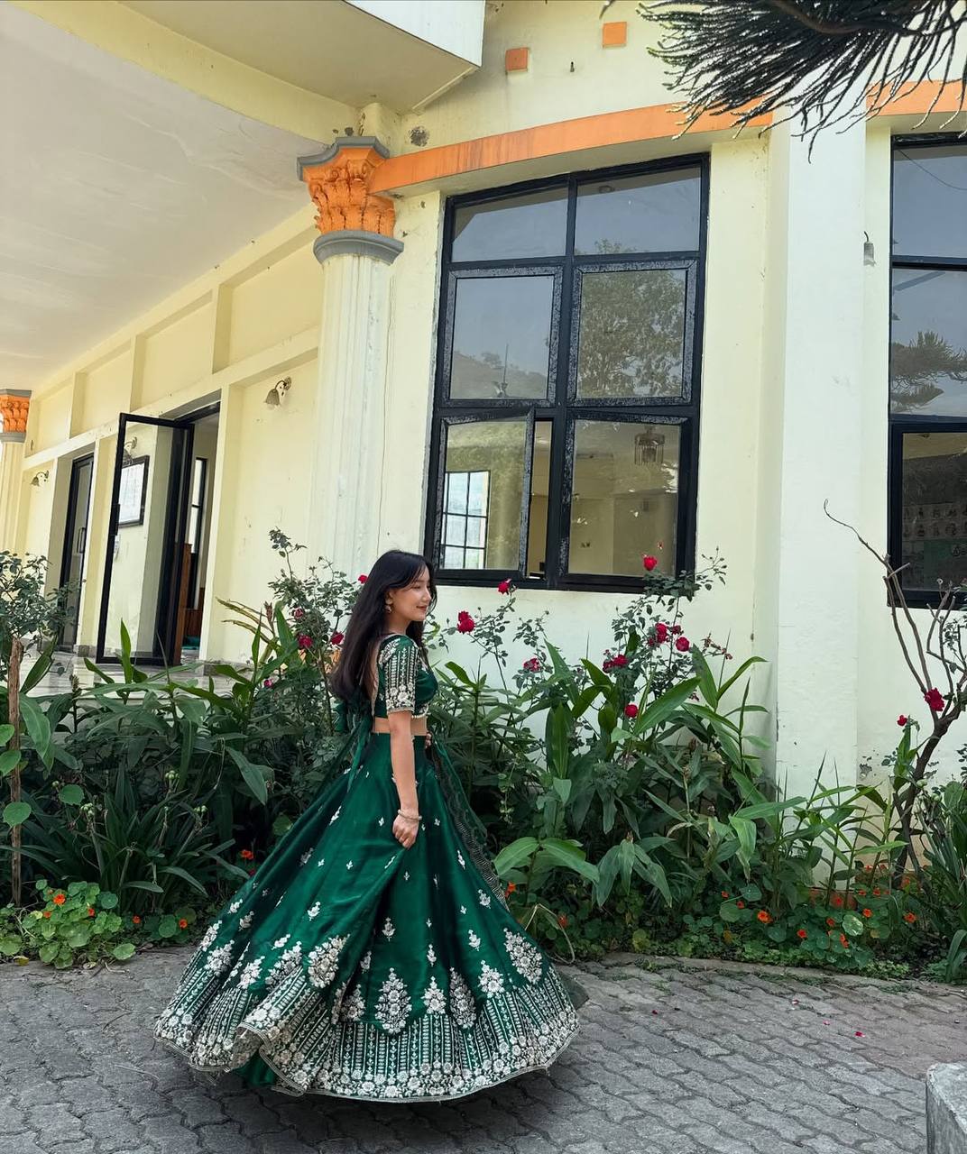Queens Of Spring Graceful princess of flowers Lahenga