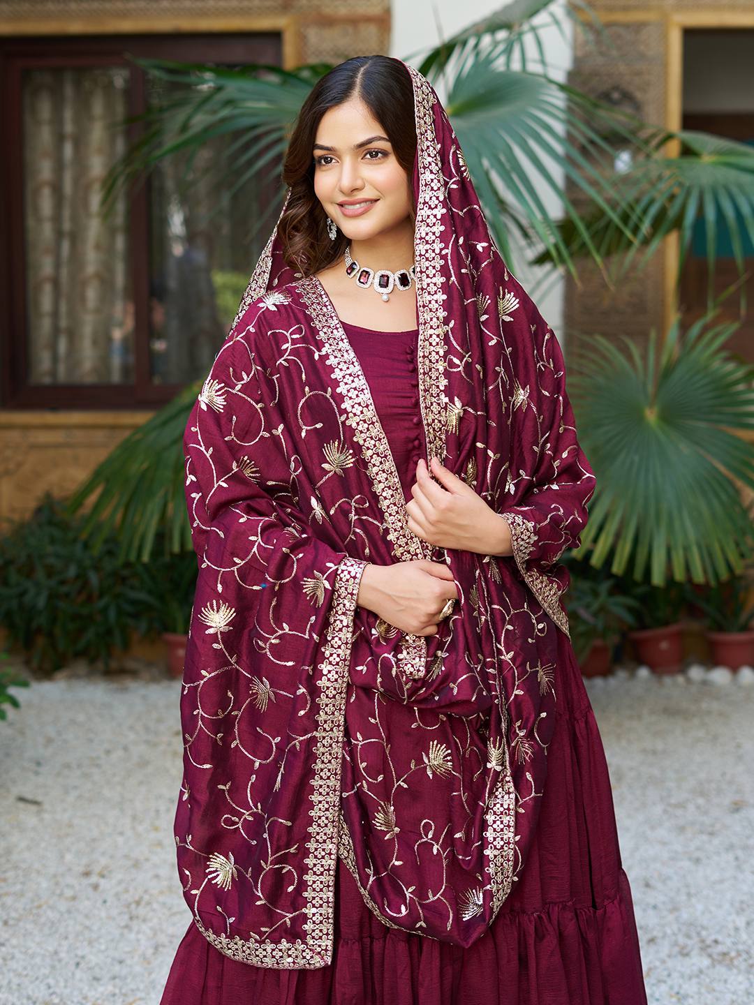Queens Crafted Casual Wear With Intricate Anarkali Suit
