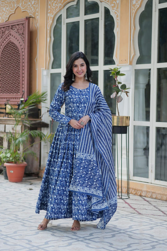 Morni Beautiful Printed Anarkali Dresses