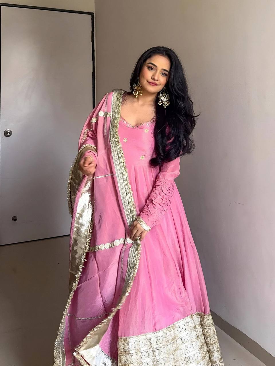 Pink Pari Dream Premium Anarkali Suit Set