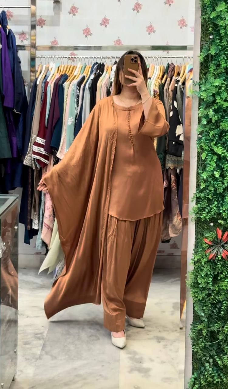 Timeless Grace: Plain Farshi Salwar Sets in Luxe Shades