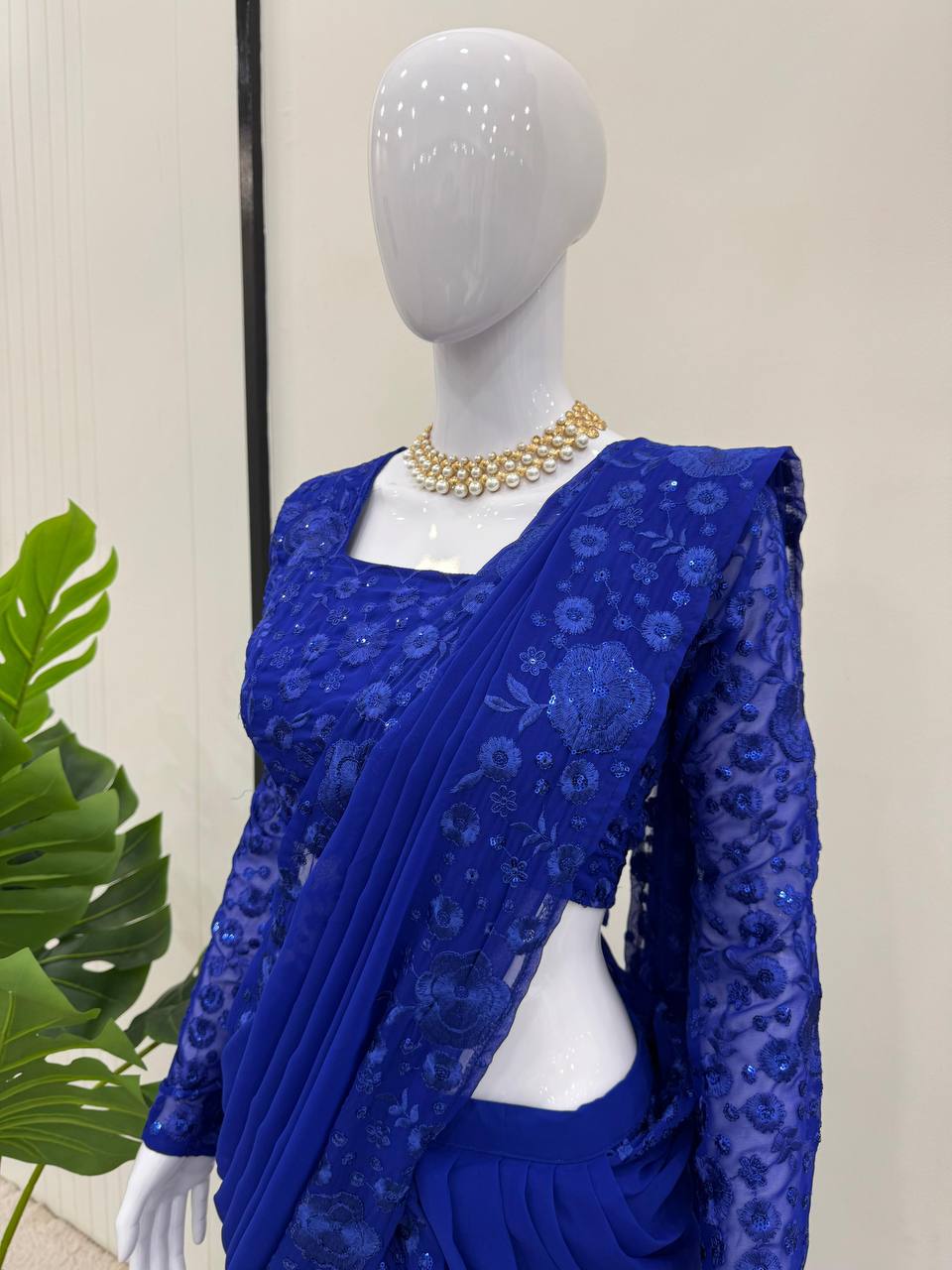 Classic Charisma The Elegant Designner Gorgette Saree