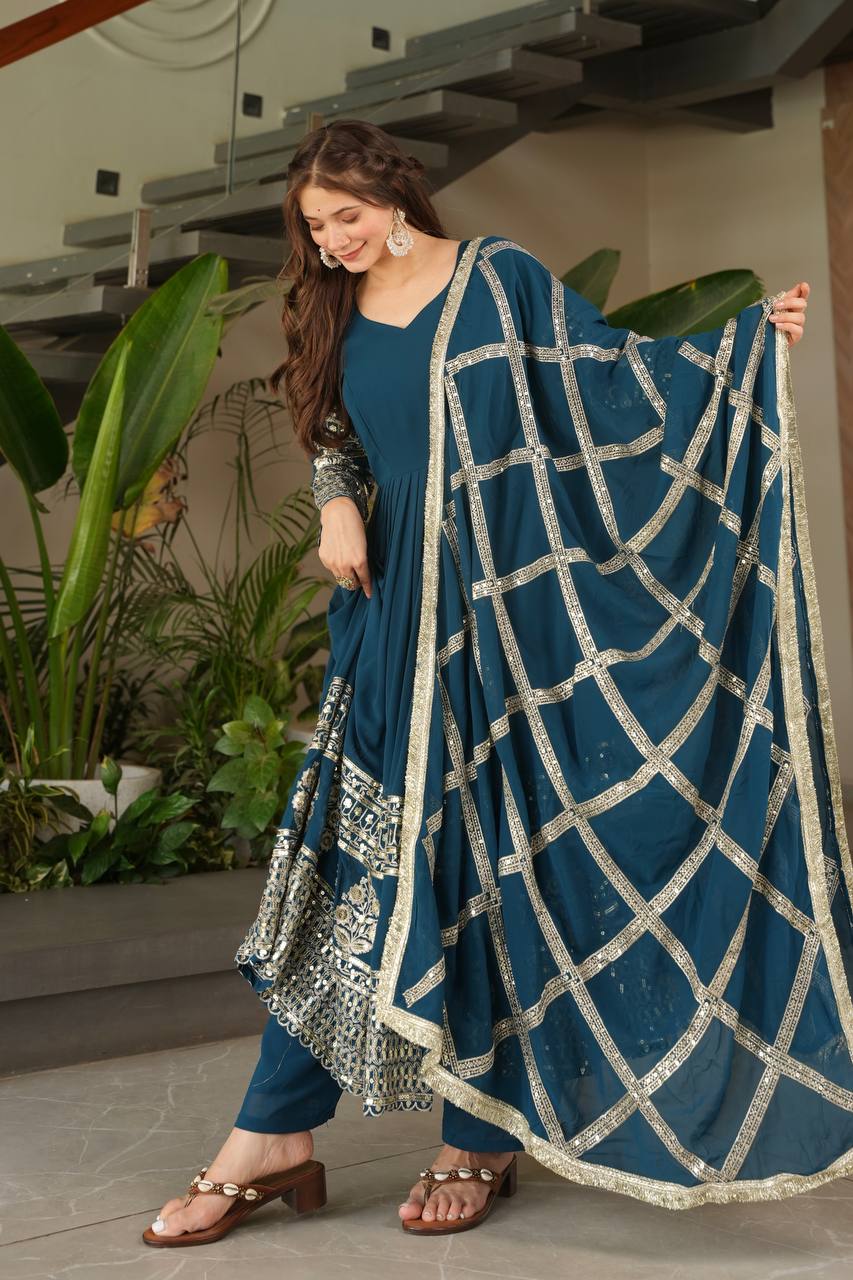 Divine Mulberry Charm New Designer Party Wear Sharara Suit