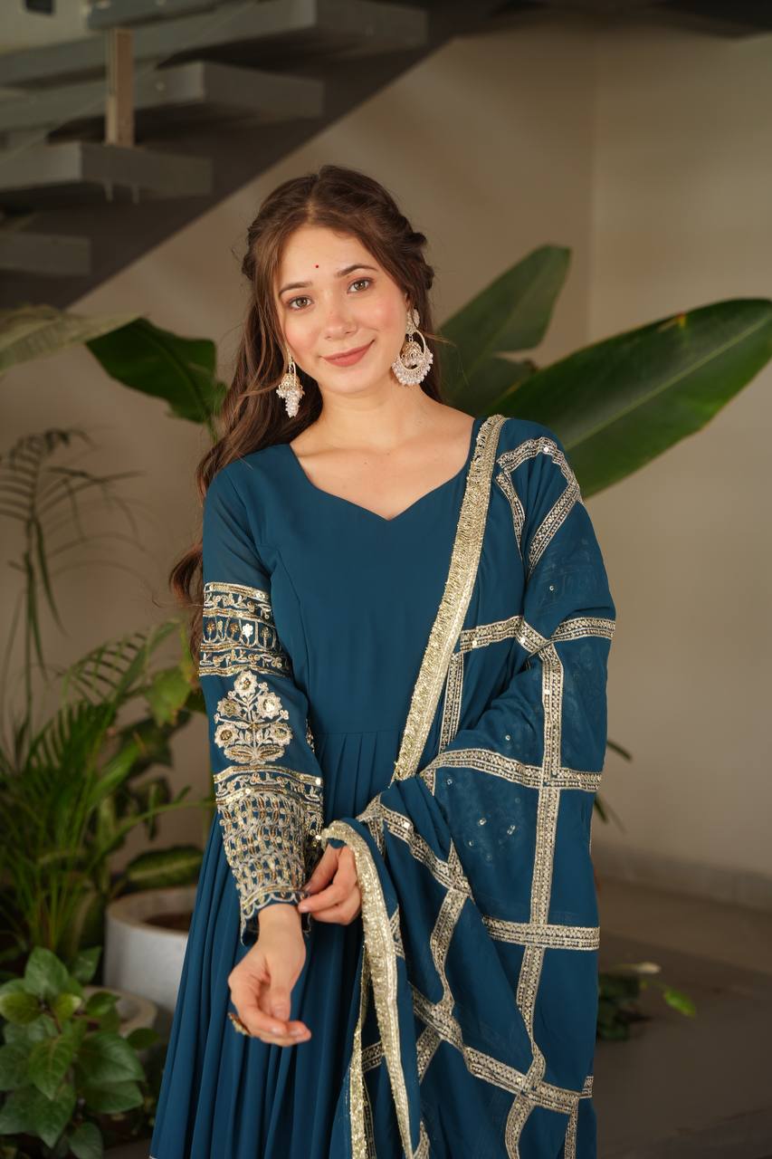 Divine Mulberry Charm New Designer Party Wear Sharara Suit