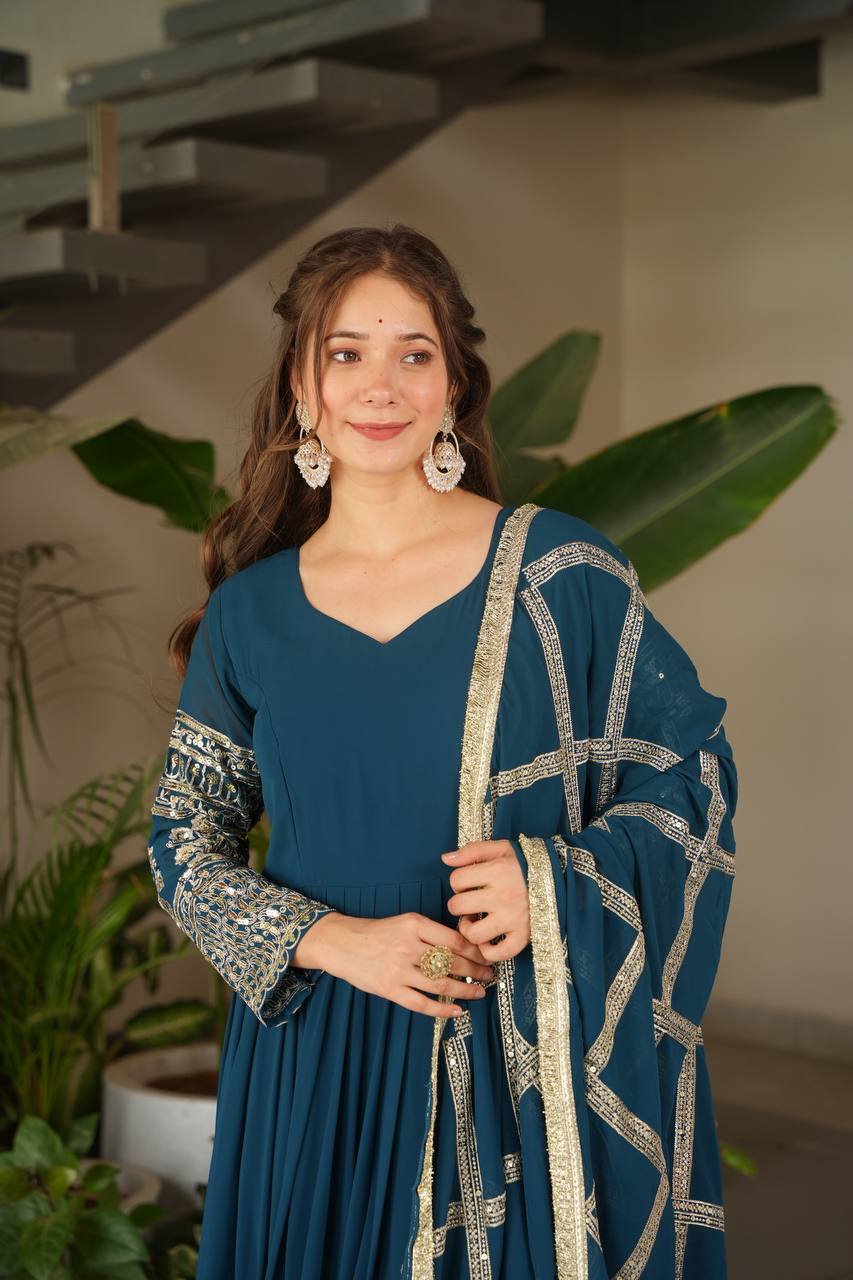 Divine Mulberry Charm New Designer Party Wear Sharara Suit