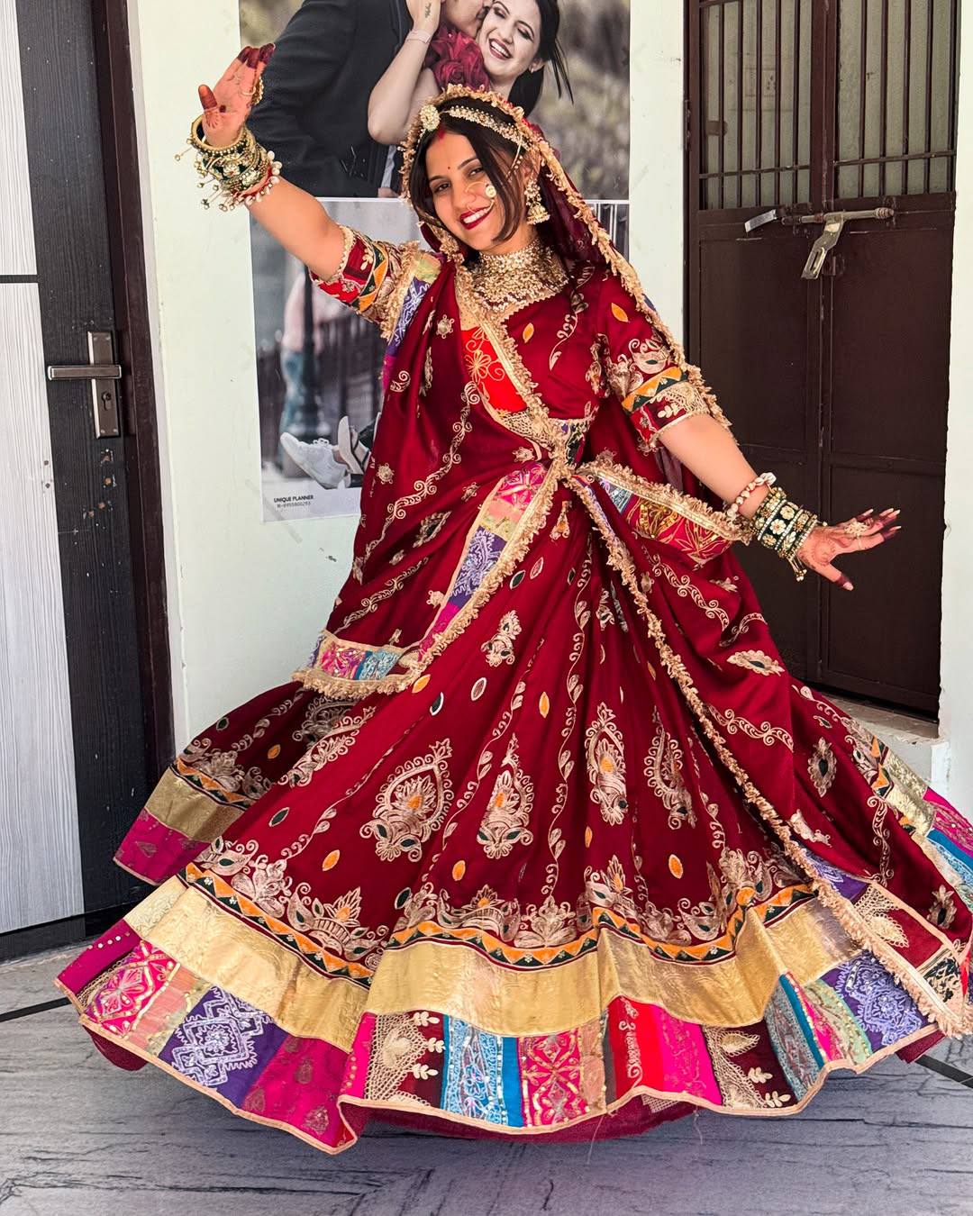 Rangdeep Royal Raas Real Mirror Work Lehenga Set