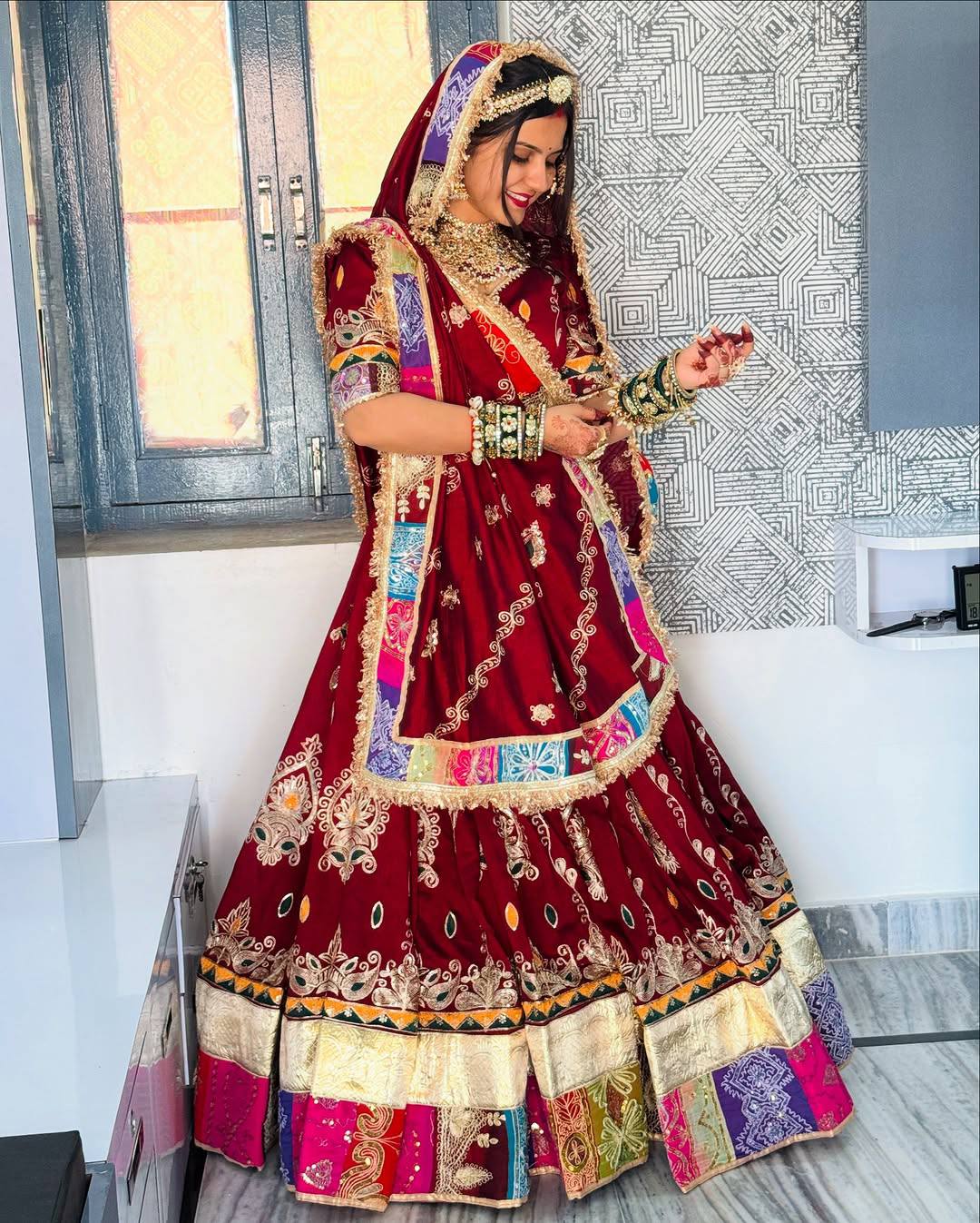 Rangdeep Royal Raas Real Mirror Work Lehenga Set