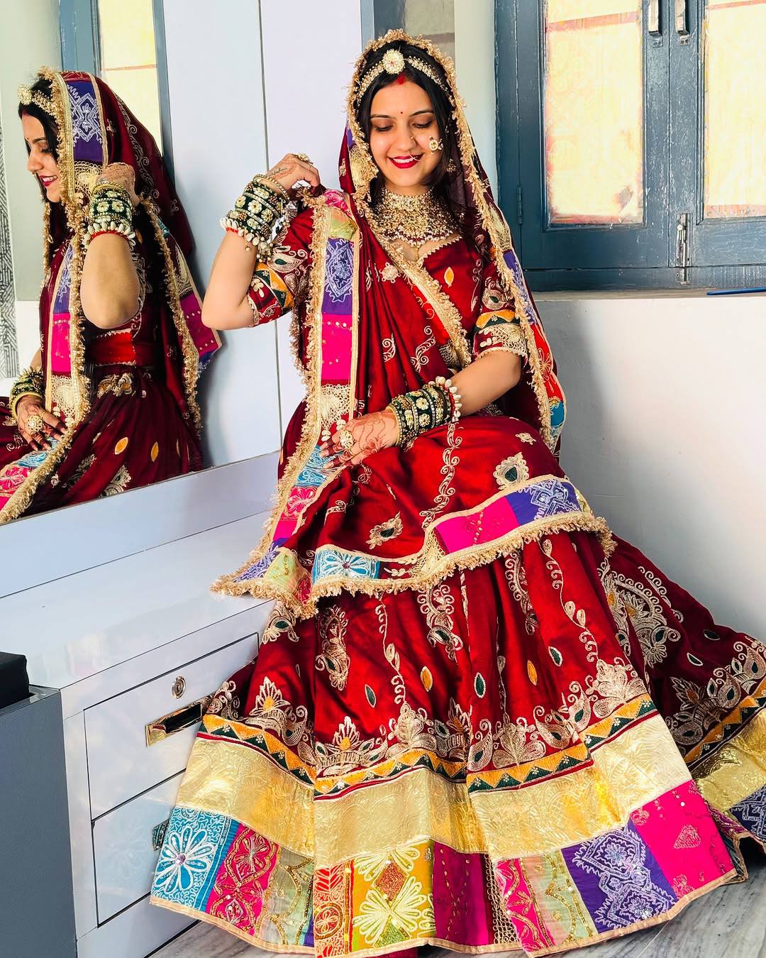 Rangdeep Royal Raas Real Mirror Work Lehenga Set