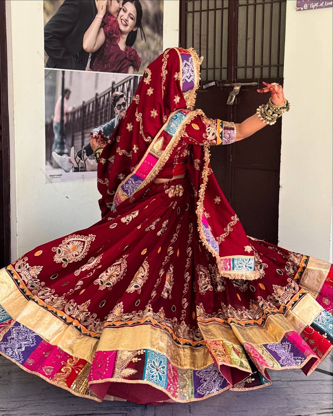 Rangdeep Royal Raas Real Mirror Work Lehenga Set