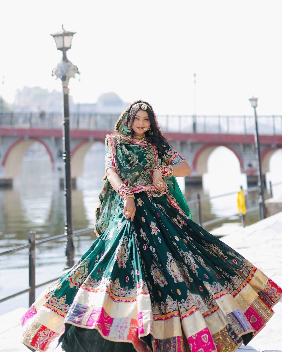 Rangdeep Royal Raas Real Mirror Work Lehenga Set