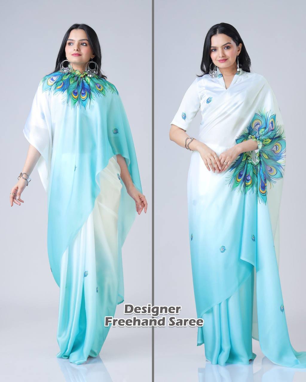 Murlidhar Garden Flute Japan Satin Saree