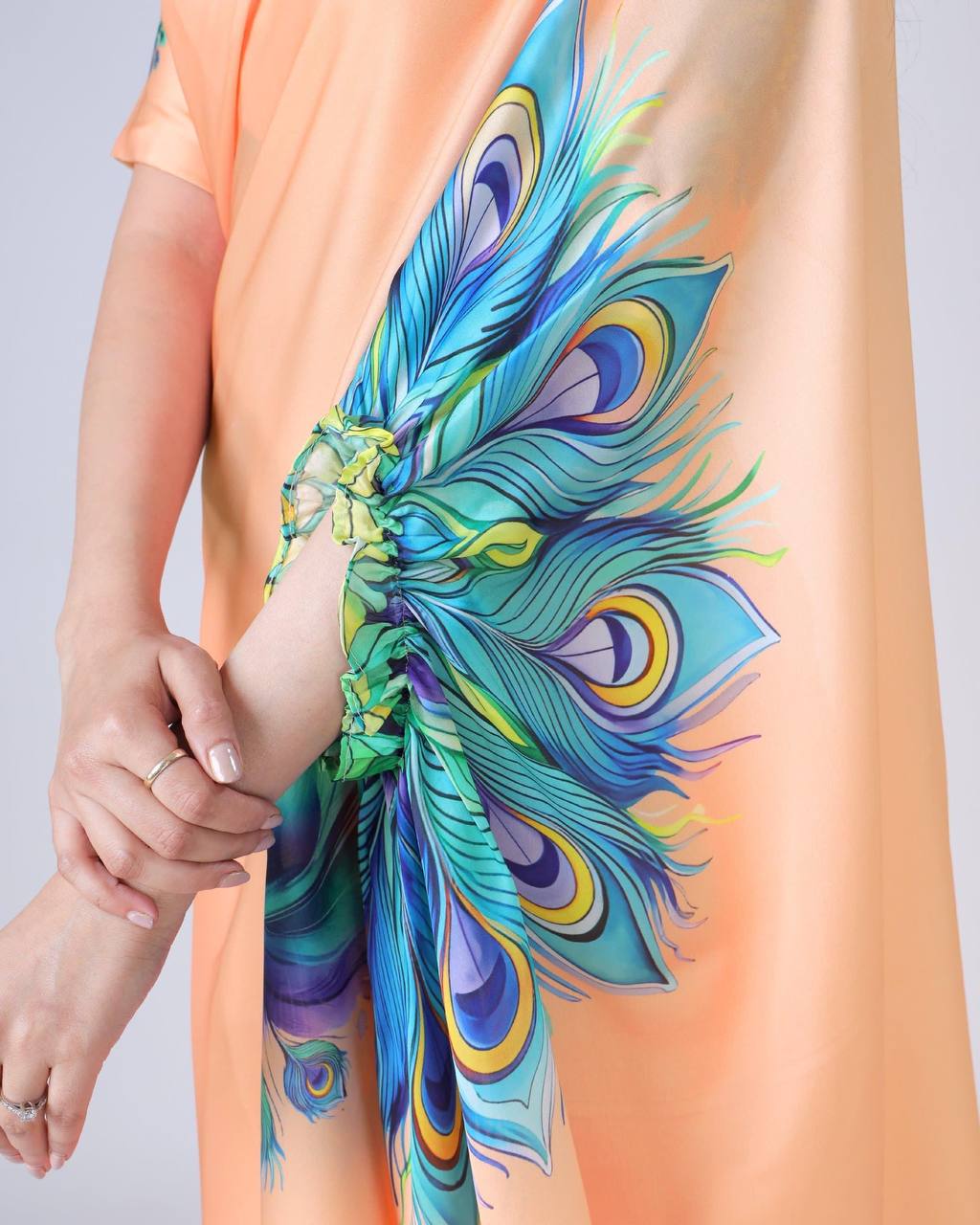 Murlidhar Garden Flute Japan Satin Saree
