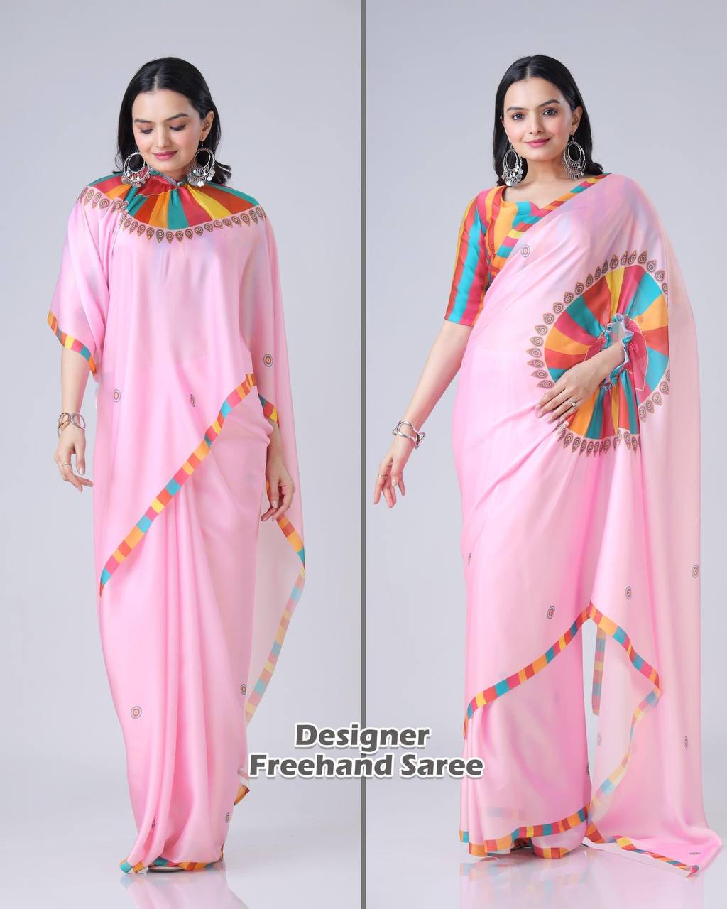 Murlidhar Garden Flute Japan Satin Saree