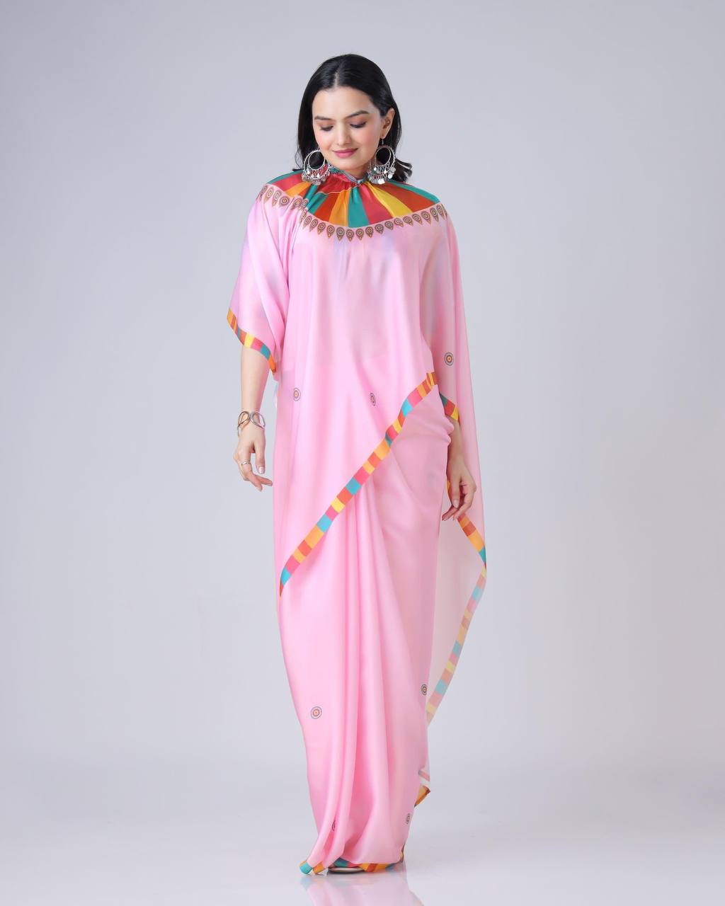 Murlidhar Garden Flute Japan Satin Saree