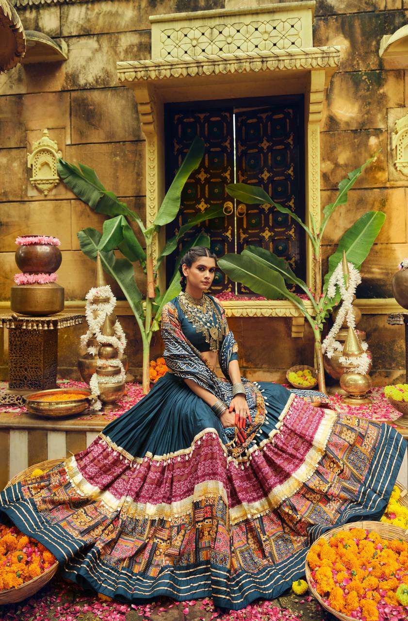 Tejasvi Culture This Teal Lehenga Set