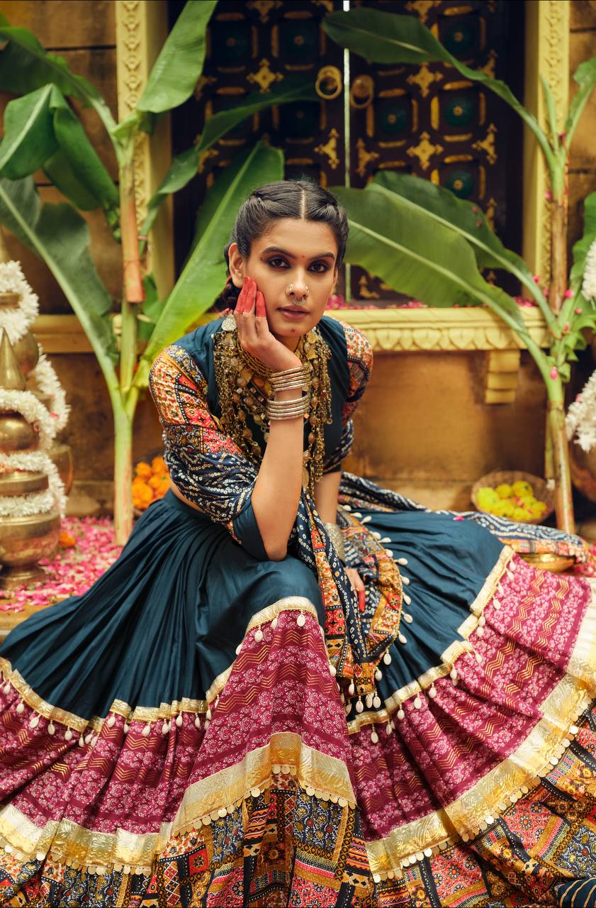Tejasvi Culture This Teal Lehenga Set