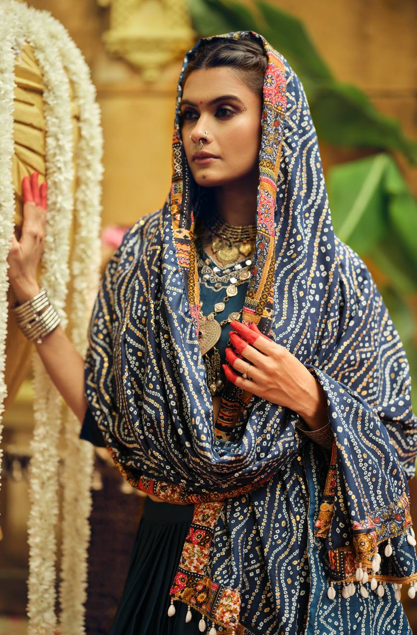 Tejasvi Culture This Teal Lehenga Set