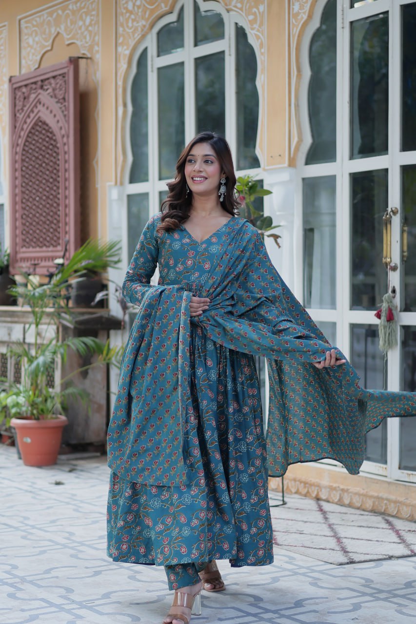 Tanishka Designer Pure Cotton Suit